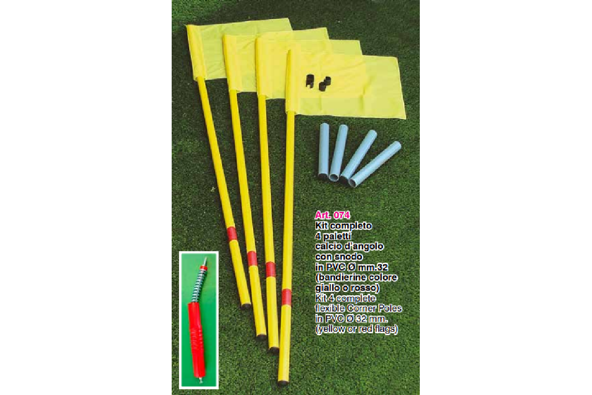 KIT 4 PALETTI CALCIO D'ANGOLO flessibili