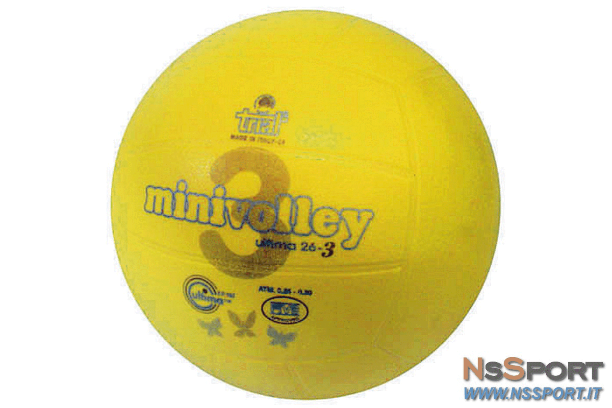 PALLONE MINIVOLLEY in gomma 3 strati TRIAL