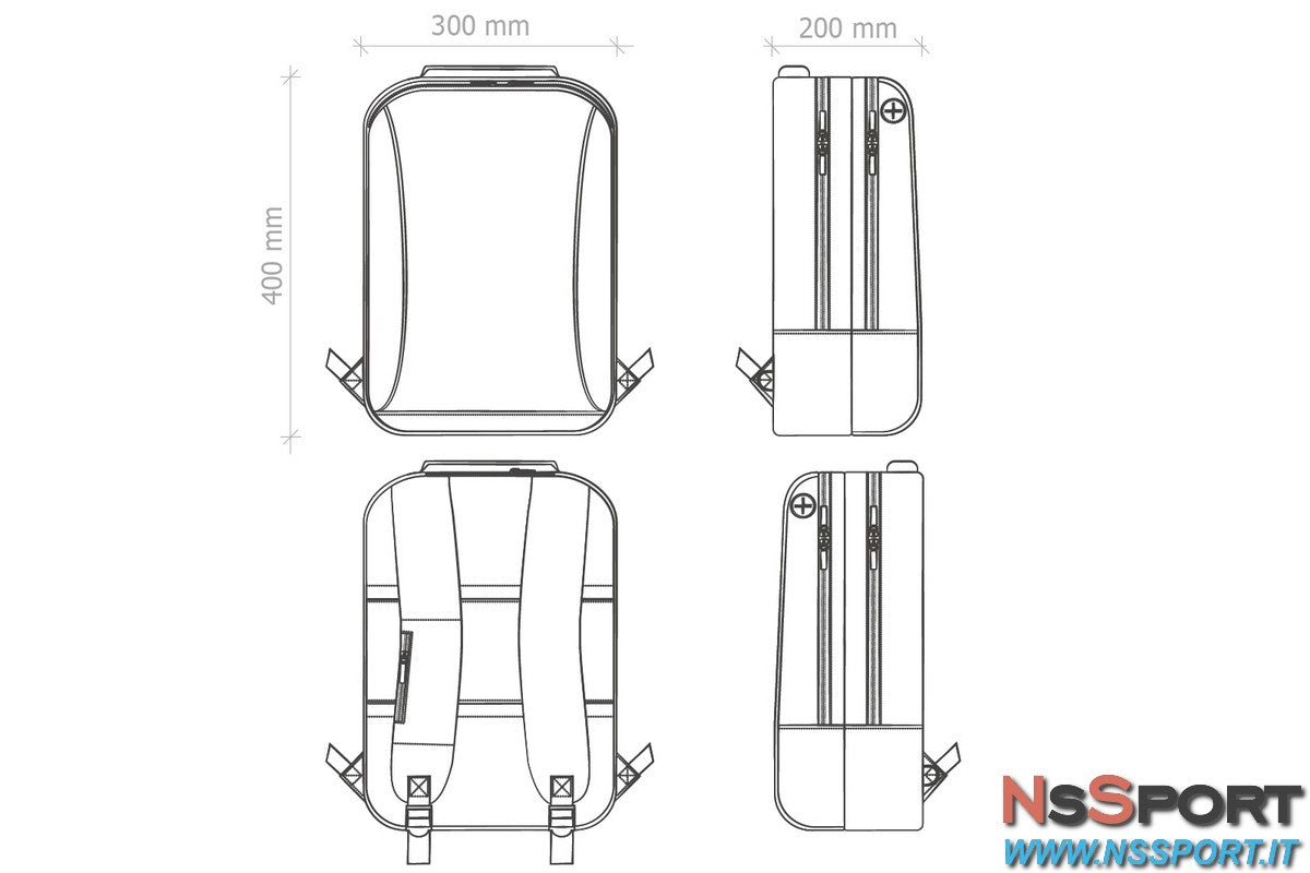 Zaino Porta Laptop Square - [product_vendor] - NsSport