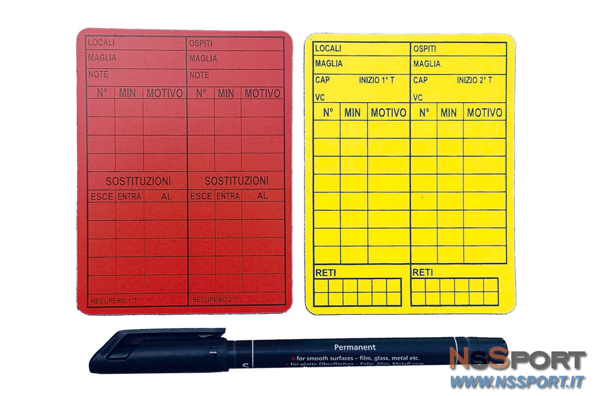 KIT CARTELLINI giallo e rosso riscrivibili - [product_vendor] - NsSport