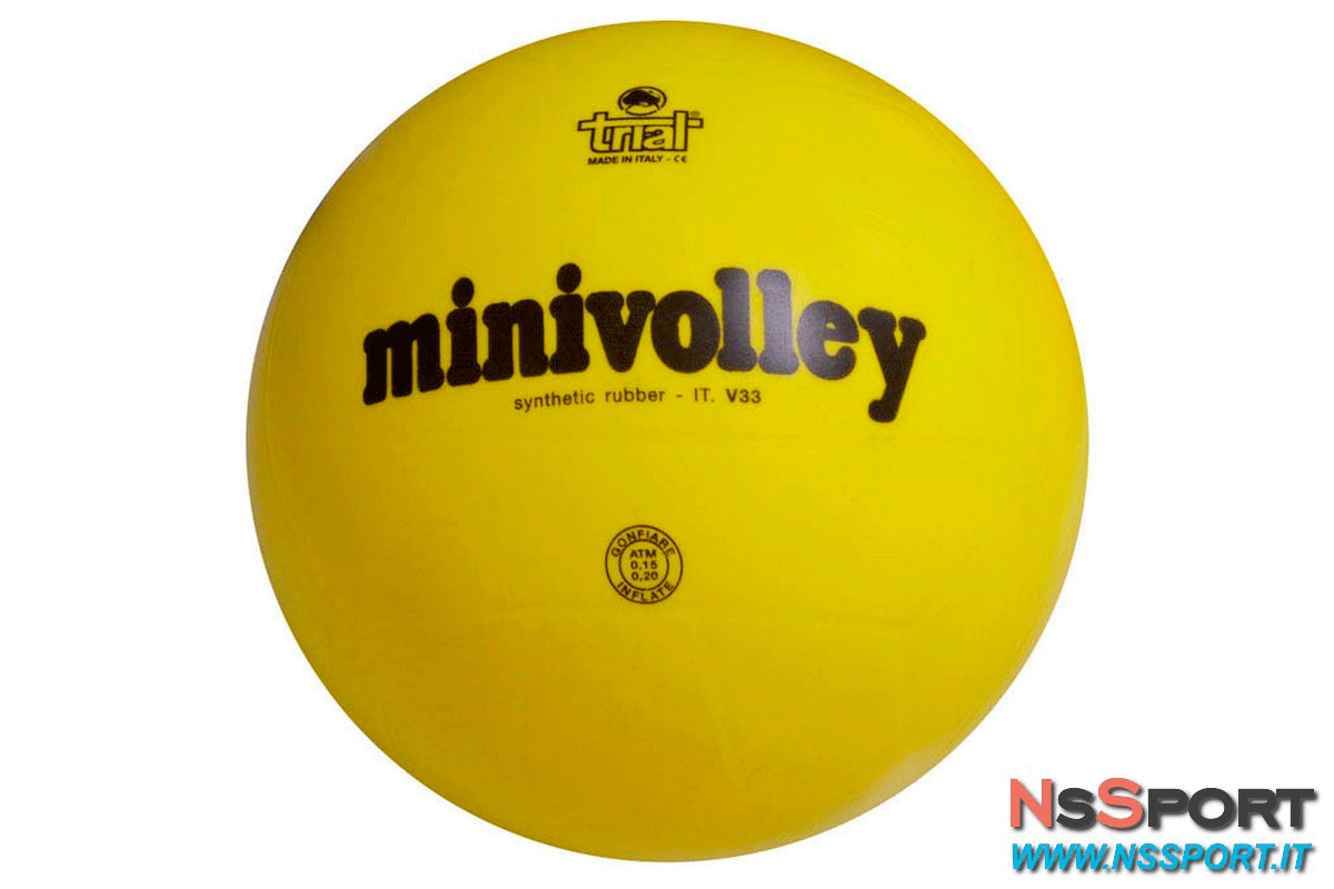 PALLONE MINIVOLLEY in gomma monostrato TRIAL - [product_vendor] - NsSport