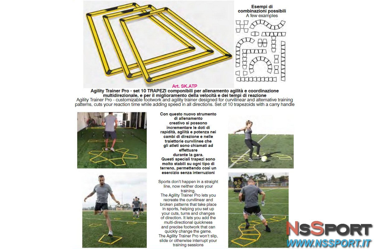 AGILITY TRAINER PRO - set 10 trapezi componibili - [product_vendor] - NsSport