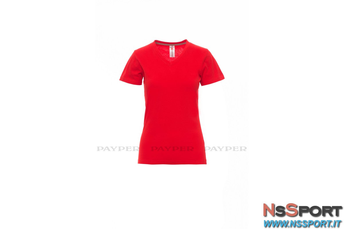 T-shirt cotone scollo a V donna V-neck lady - [product_vendor] - NsSport