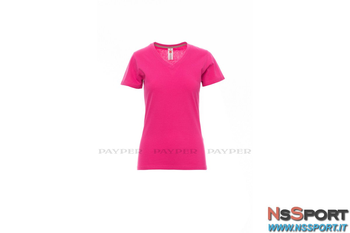 T-shirt cotone scollo a V donna V-neck lady - [product_vendor] - NsSport