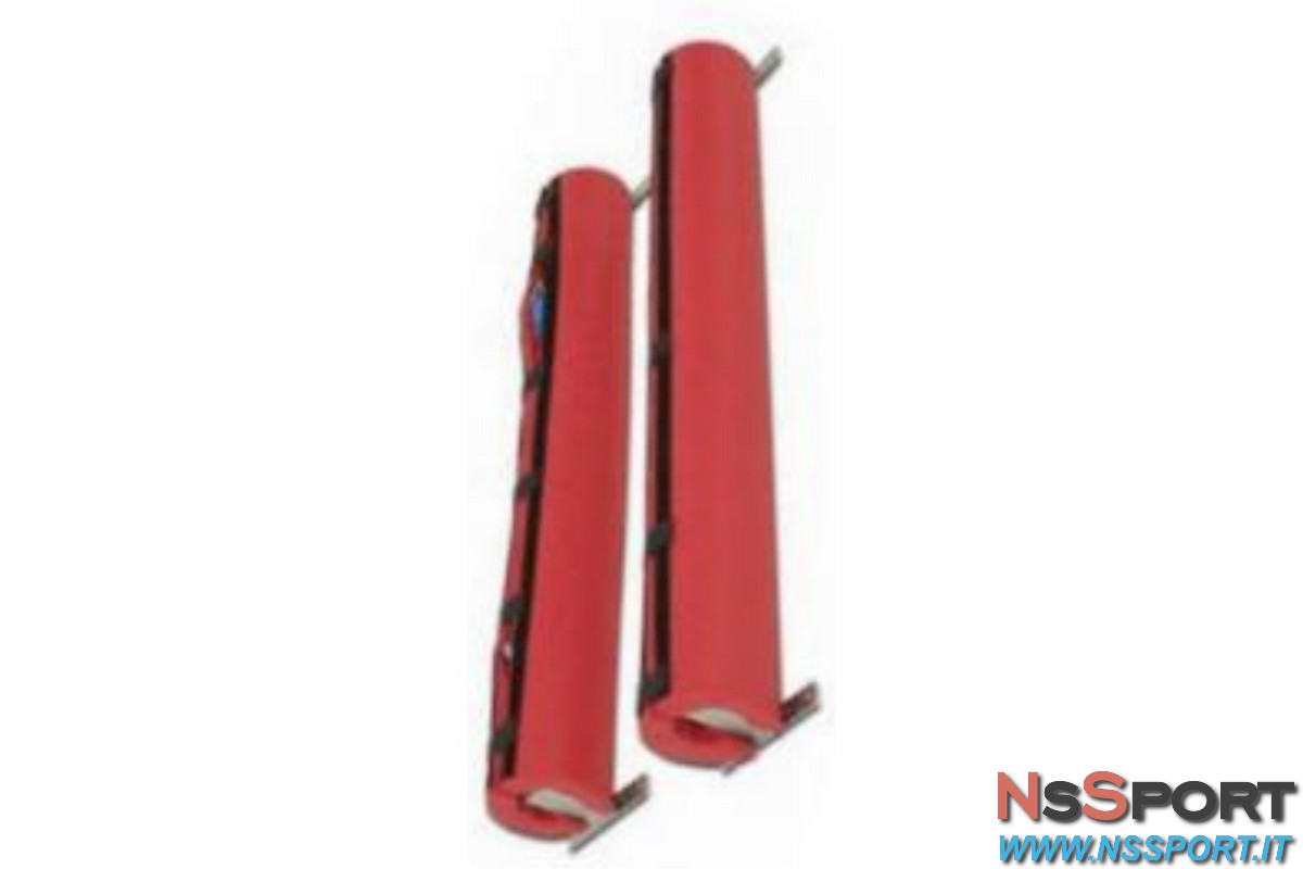 Coppia protezioni per impianto pallavolo a parete in gomma espansa rivestita - [product_vendor] - NsSport
