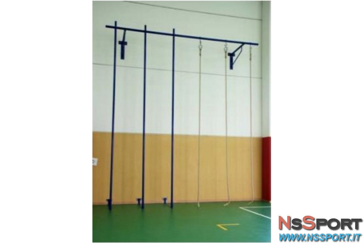 PALCO DI SALITA 2 pertiche di acciaio, 2 funi di canapa - h. mt.5 - [product_vendor] - NsSport
