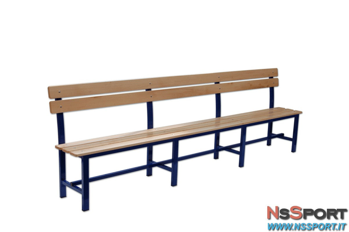 PANCA PER ATLETI E RISERVE con poggiaschiena da m. 3 - [product_vendor] - NsSport